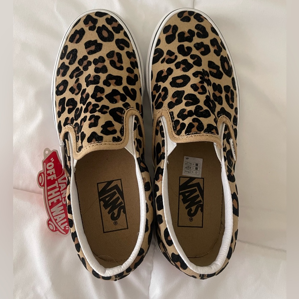 Leopard print vans